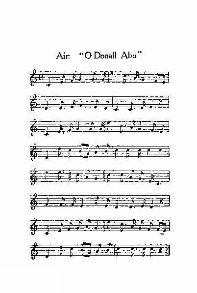 Air: "O Donall Abu" MUSIC