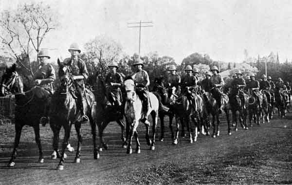 General Botha's Bodyguard leaving for the Front