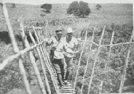 Wire Bridge, Lydenburg (General Kitchener and Colonel Park)