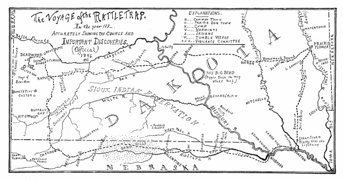 Map of the voyage