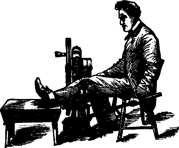 Illustration:
Fig. 5. Rubbing the Legs.