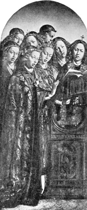 FIG. 74.—VAN EYCKS. ST. BAVON ALTAR-PIECE (WING).
BERLIN.