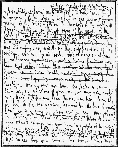 FACSIMILE OF A PAGE OF THE MANUSCRIPT OF THE ROMANY RYE

From the Borrow Papers in the possession of the Author of 'George
Borrow and his Circle'