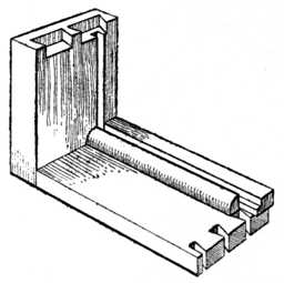 Fig. 24.—Glueing Ploughslips
    to Drawer.