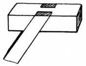 Fig. 76.—Oblique
    Bridle Joint.