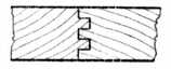 Fig. 100.—Double-tongued
    Matchboarding.