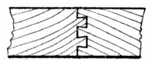 Fig. 101.—Double-dovetailed,
    Tongued and
    Grooved.