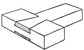 Fig. 382.—Dovetail Puzzle. The Finished Joint.