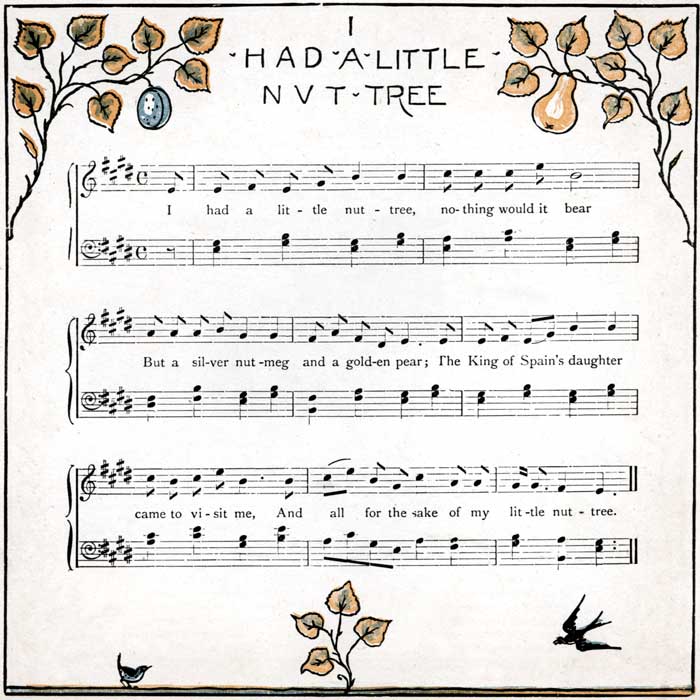 I Had a Litttle Nut-Tree music