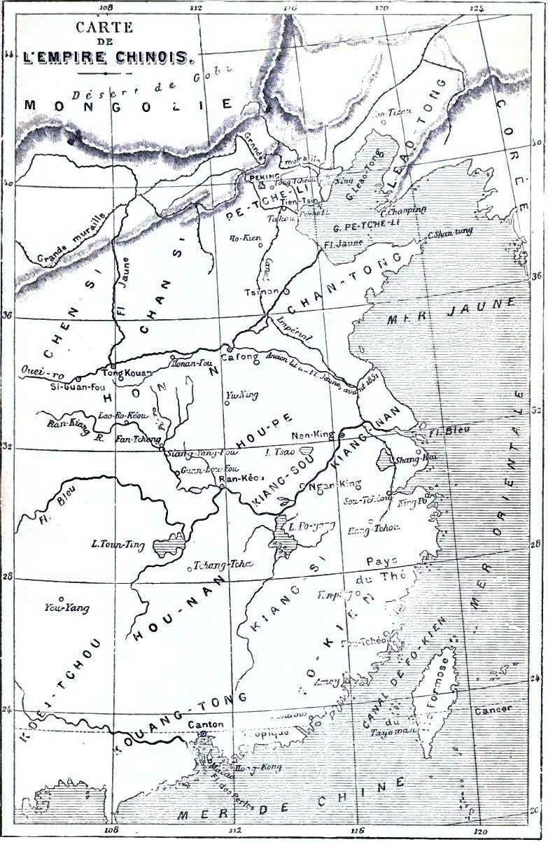 Map of the Empire of China