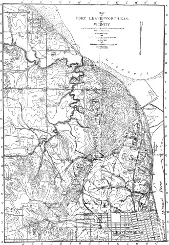 MAP of FORT LEAVENWORTH, KAS. and VICINITY