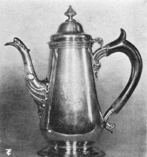 Coffee Pot by Wm. Shaw and Wm. Priest