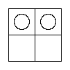 Diagram representing x does not exist