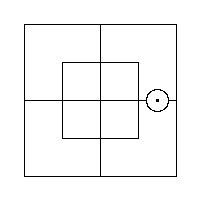 Diagram representing y prime m prime exists