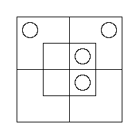 Diagram representing x m prime and y prime m do not exist