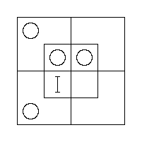 Diagram representing x m does not exist and all y are m