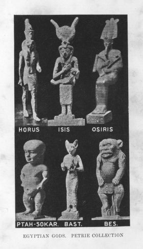 EGYPTIAN GODS.  PETRIE COLLECTION