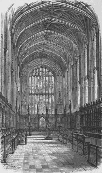 KING'S COLLEGE CHAPEL—INTERIOR.