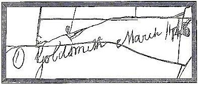 Goldsmith's Autograph