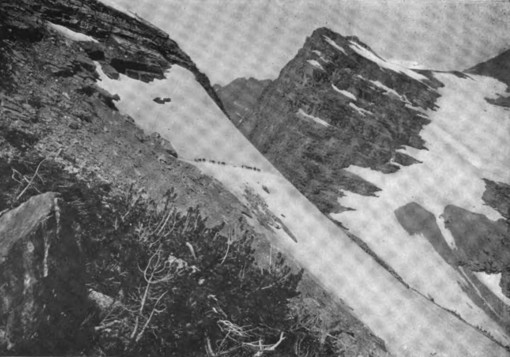 Party Crossing Near Top of Gunsight Pass