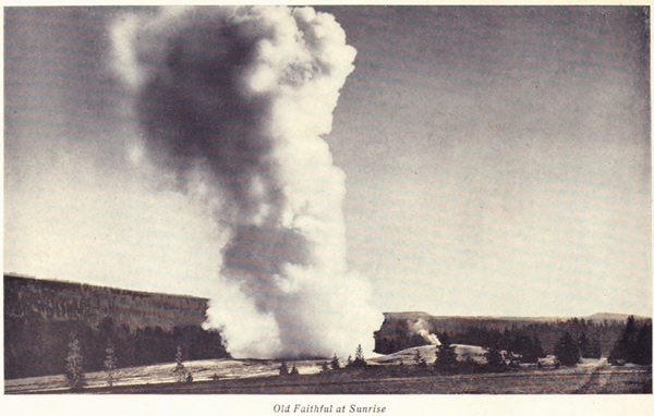 Old Faithful at Sunrise