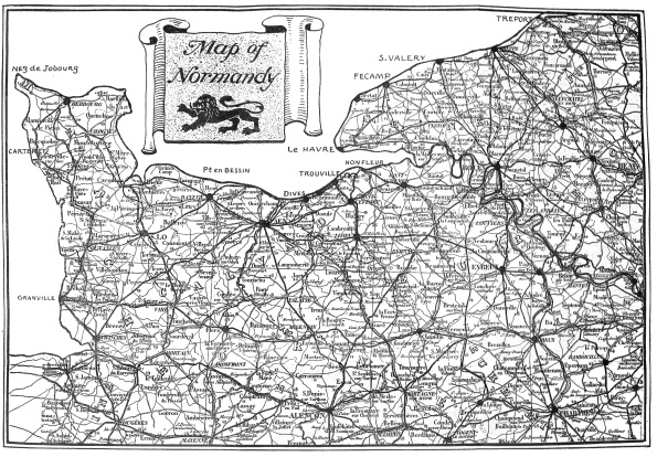 Map of Normandy