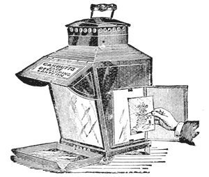 LANTERN ARRANGED FOR DEVELOPING, AND AFTER FIXING, EXAMINING
NEGATIVES BY OPAL LIGHT.