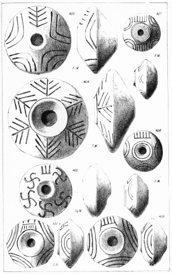 SPECIMENS OF WHORLS, &c. DUG UP AT TROY