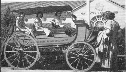 Yellowstone visitors used to ride in stages like this.