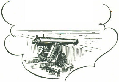 Cannon on parapet