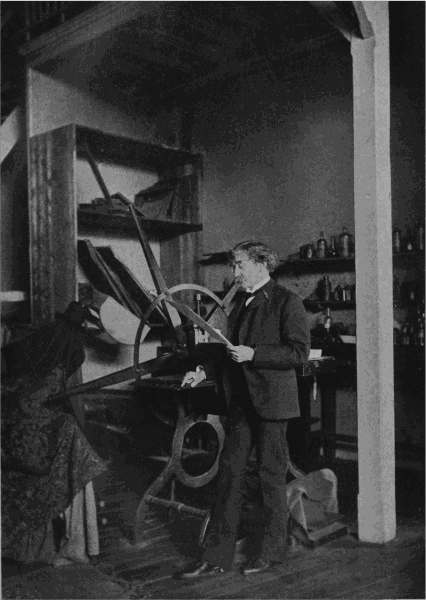 WHISTLER AT HIS PRINTING PRESS IN THE STUDIO,
RUE NOTRE-DAME-DES-CHAMPS