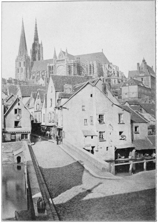 CATHEDRAL AT CHARTRES (EURE ET LOIRE), FRANCE, FROM THE
S. E.