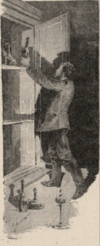 Robert exploring cupboards