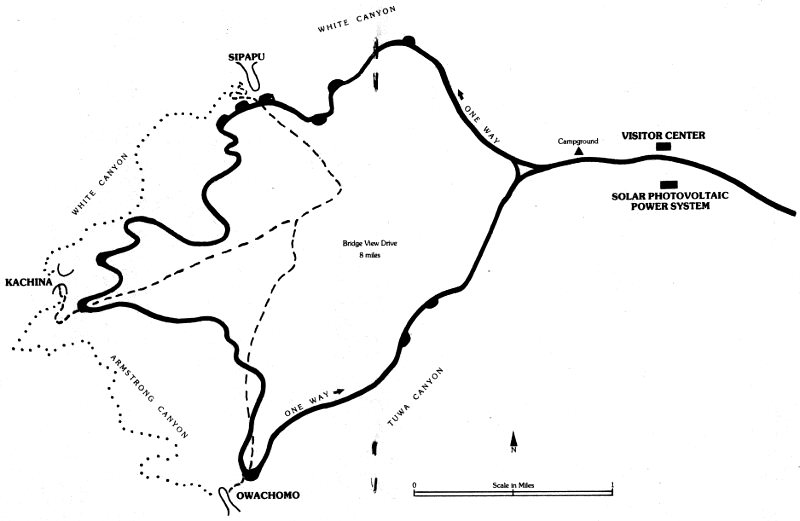 Map of Natural Bridges National Monument