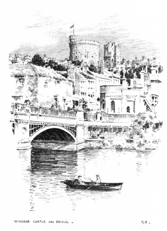 Image unavailable: WINDSOR CASTLE AND BRIDGE.