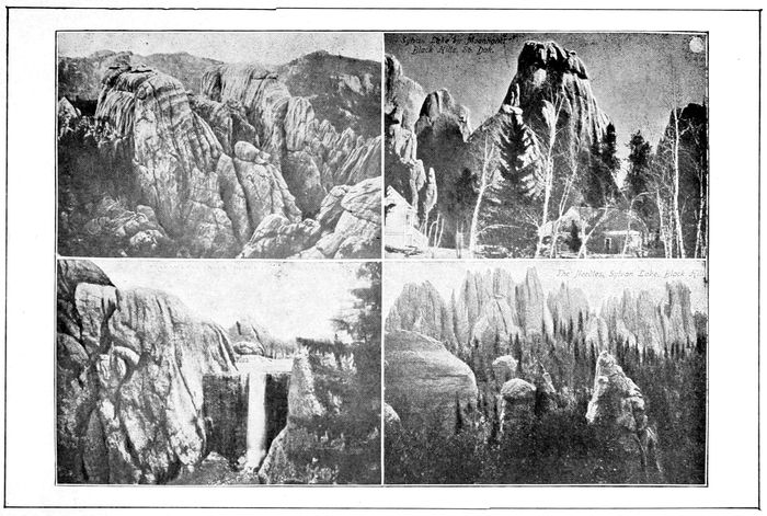 _Sylvan Lake by Moonlight. Black Hills, So. Dak._ _The Needles, Sylvan Lake, Black Hills_