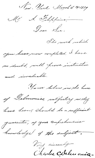 Facsimile letter