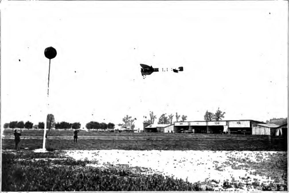 A FRENCH MONOPLANE TRAVELLING SIXTY-FIVE MILES AN HOUR