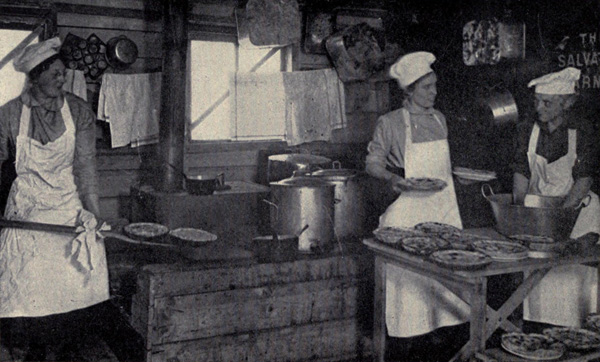 “They had a pie-baking
contest in Gondrecourt one day”—the renowned “Aunt Mary”
in the right-hand corner